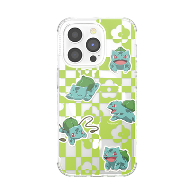 PopCase MagSafe for iPhone 14 Pro - Pokemon Bulbasaur Lime Party