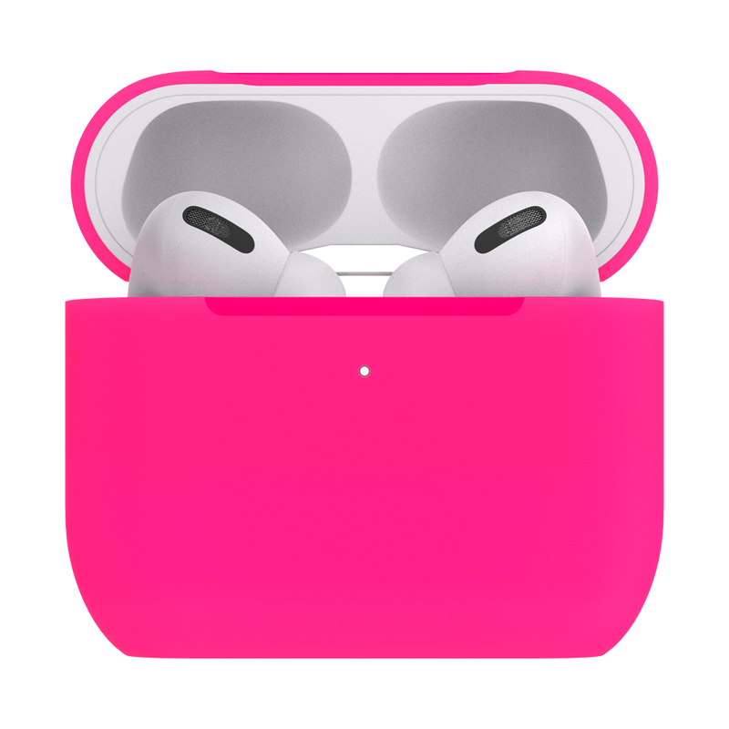 PopGrip AirPods Pro Holder Neon Pink + PopChain 2 Gunmetal